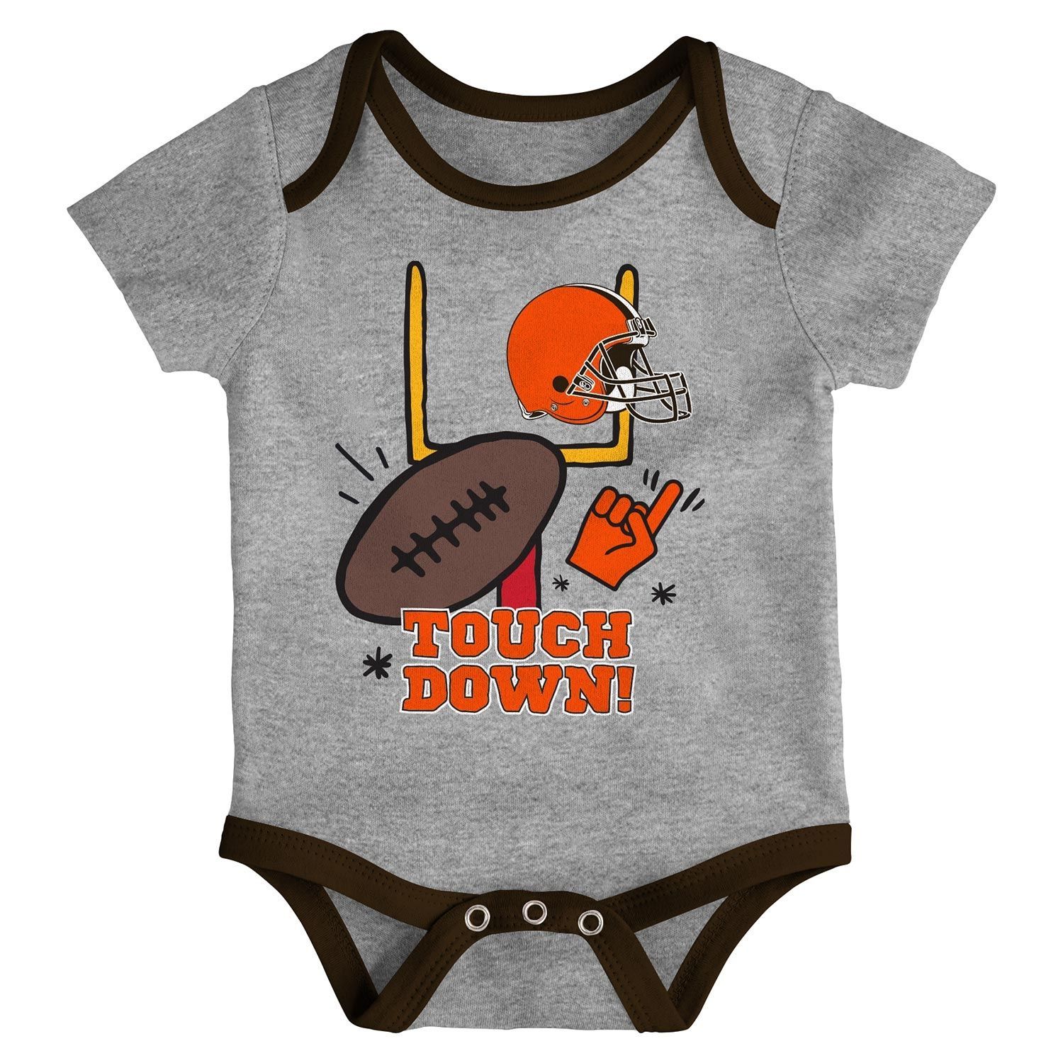 Cleveland Browns Champ NFL Infant Bodysuit Set (3-Piece)