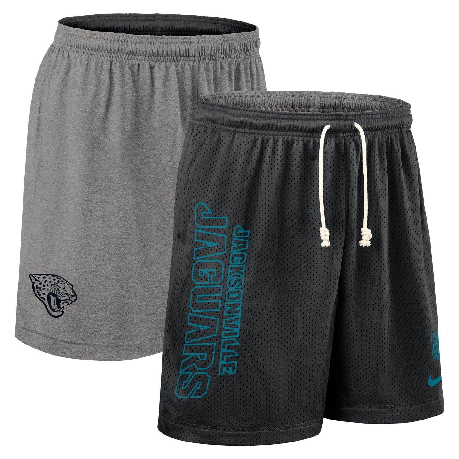 Jacksonville Jaguars 2025 NFL Sideline Reversible Mesh Nike Dri-FIT Shorts Black