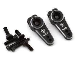 Treal Hobby Axial SCX24 Aluminum Servo Horn (Black) (2) (15T Emax) TLHTSCX24-190