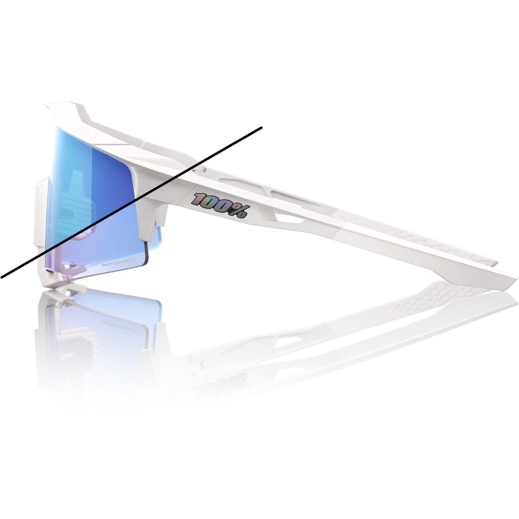 100% Speedcraft XS Photochromic Glasses - Bastille - Blue Mirror