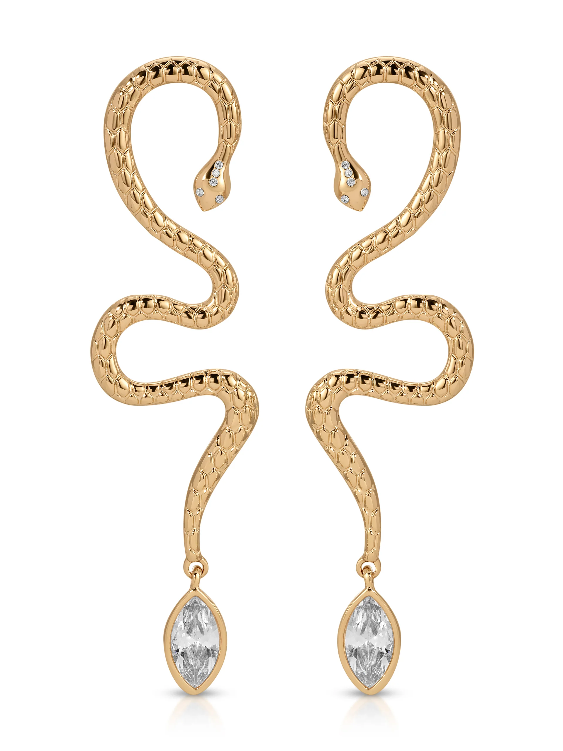 Serpentina Statement Snake Earring
