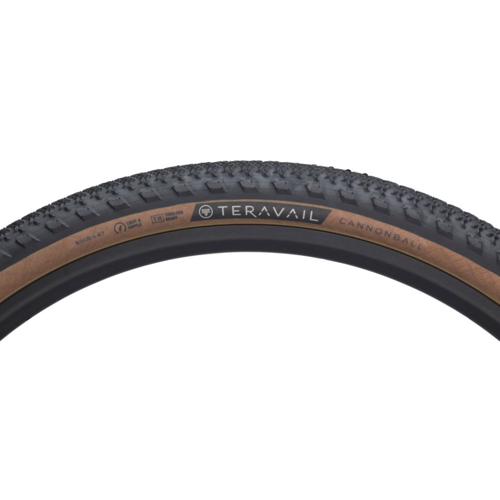 Teravail Cannonball Folding Tire - Light and Supple - 47-584 - black / tanwall