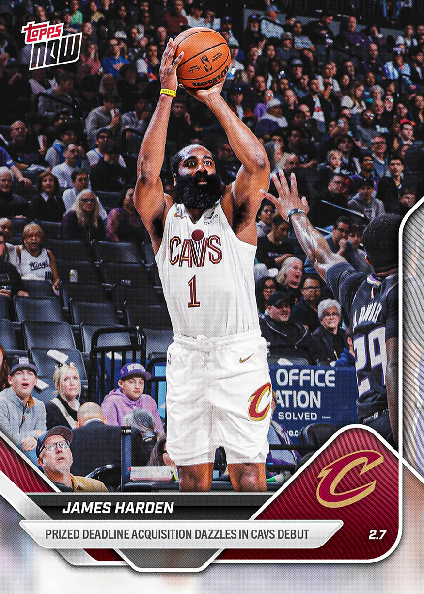 James Harden - 2025-26 NBA Topps NOW® - Card 165 - PR: 764