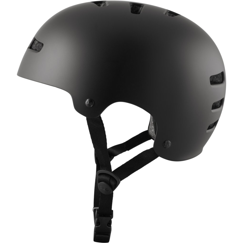 TSG Evolution Solid Color Helmet - satin dark black