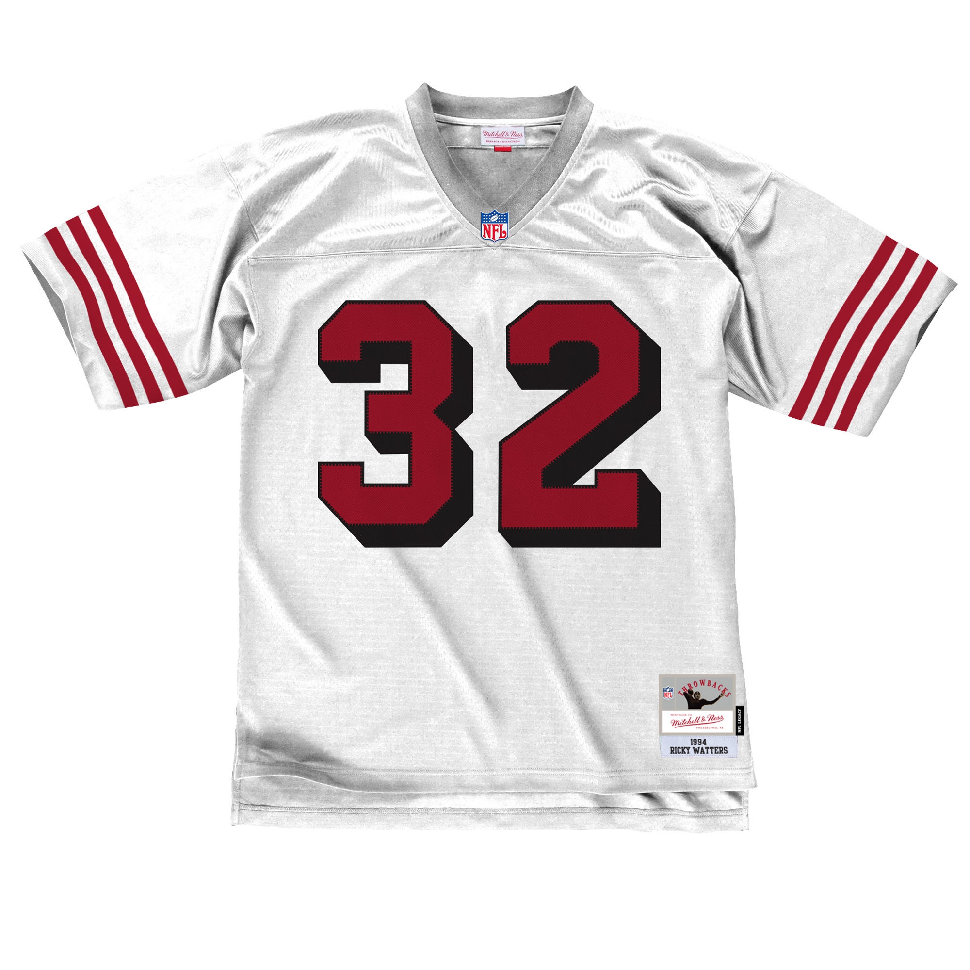 Ricky Watters #32 San Francisco 49ers Mitchell & Ness Throwback NFL Jersey White