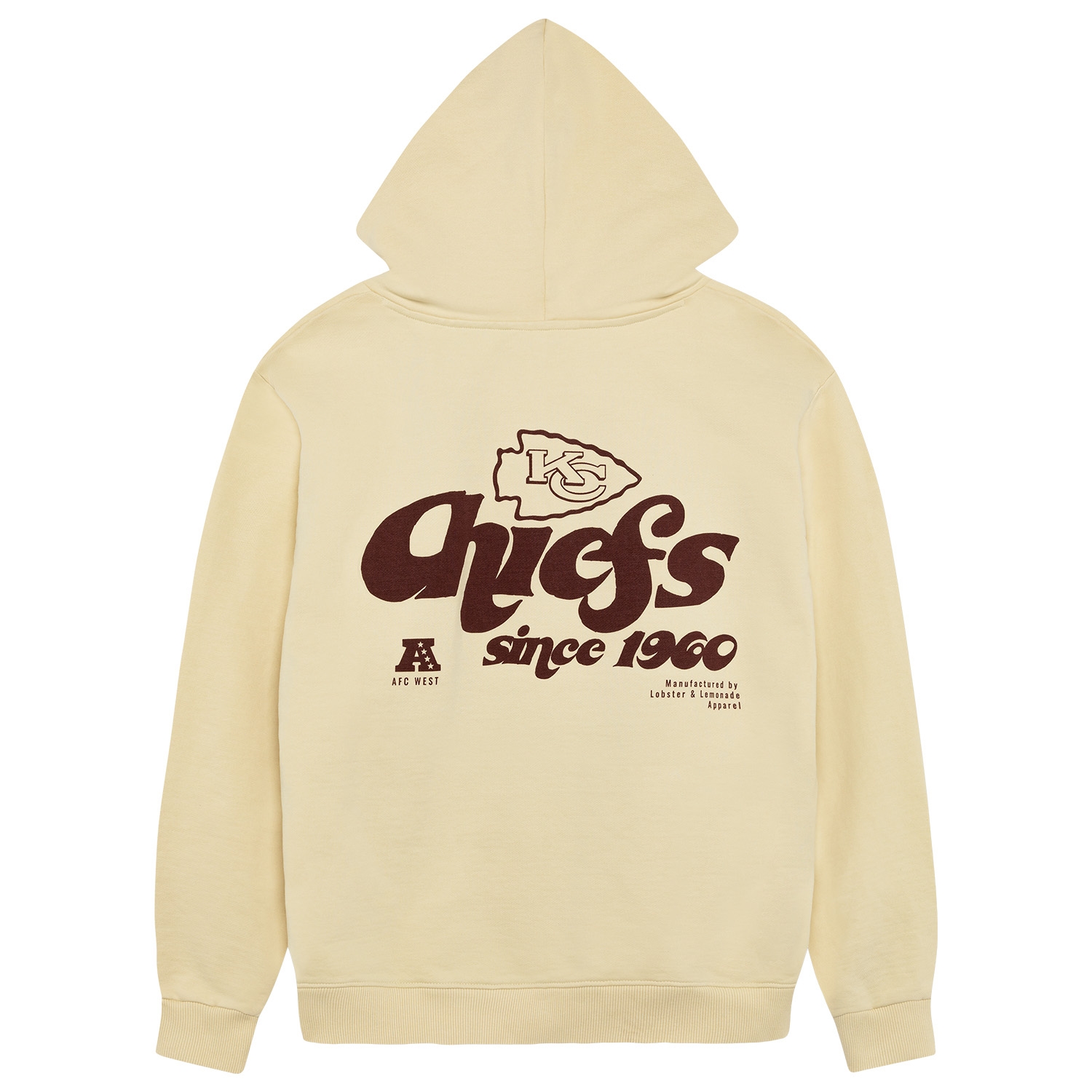 Kansas City Chiefs L&L '76 Classics NFL Hoodie Cream