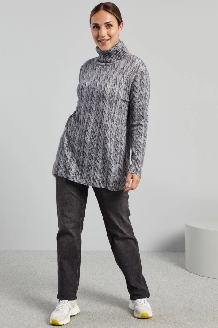 Stretch denim regular jeans - ANTHRACITE