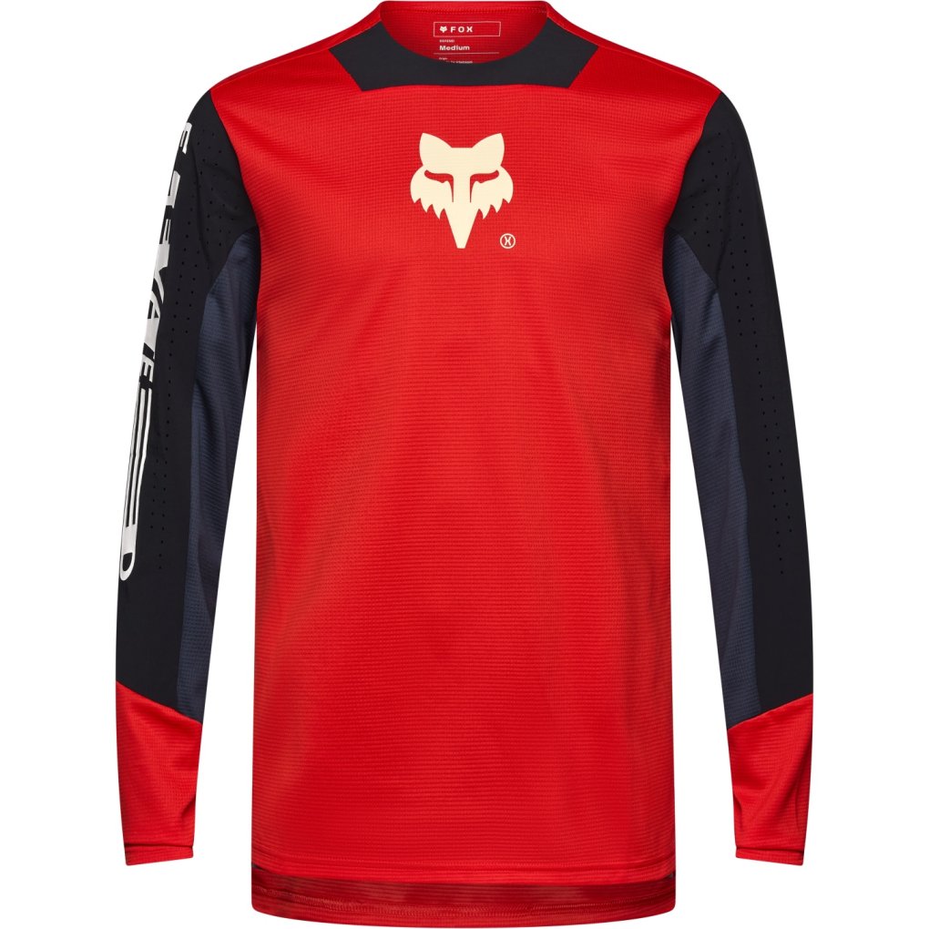 FOX Defend MTB Longsleeve Jersey Men - Elevated - fluorescent red