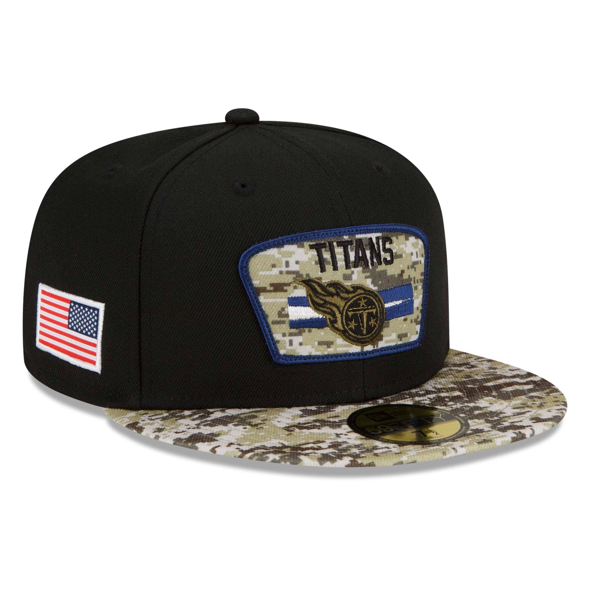 Tennessee Titans 2021 NFL On-Field Salute to Service New Era 59FIFTY Fitted Cap