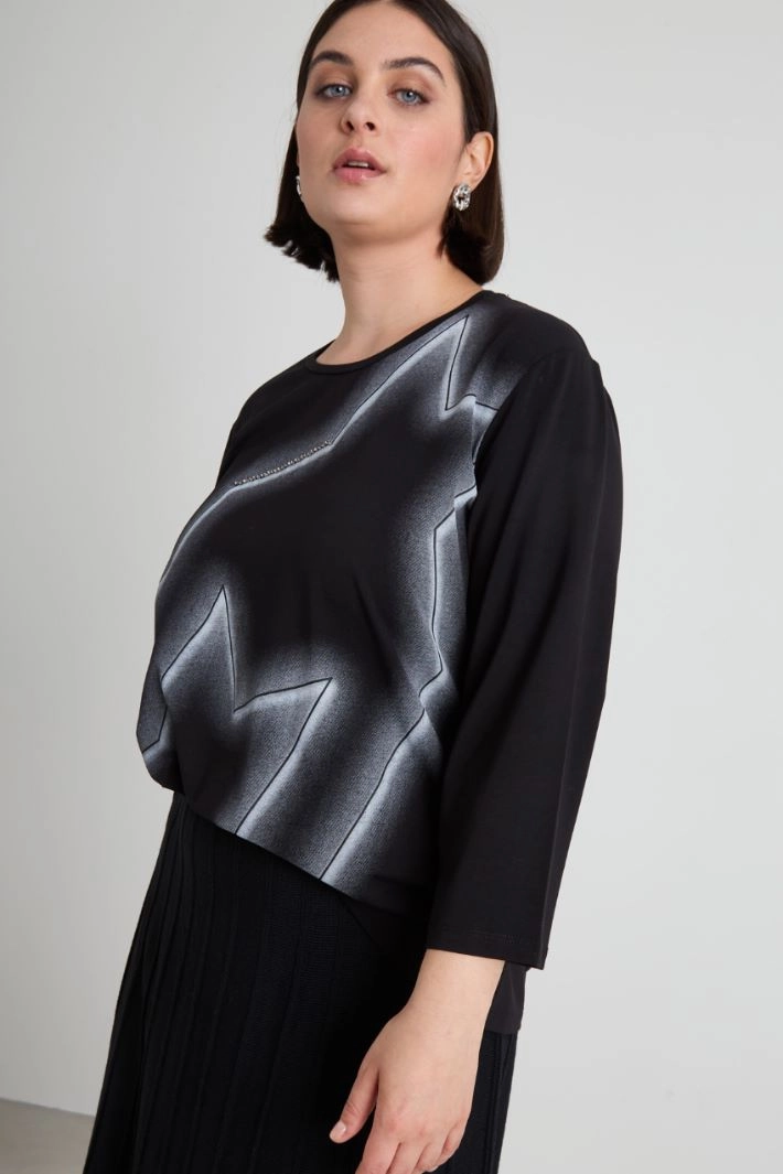 Printed T-shirt - BLACK