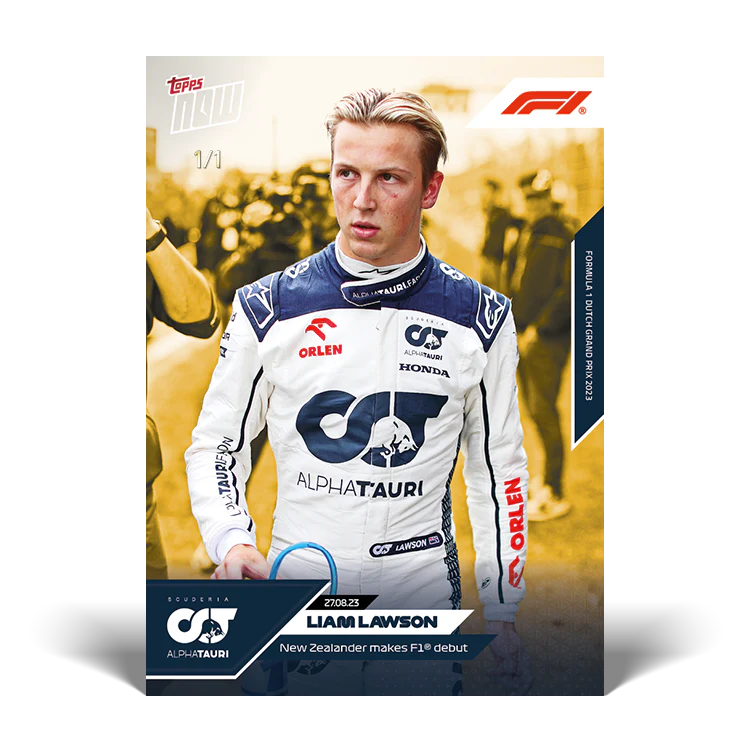 Topps UK - Liam Lawson - New Zealander makes F1 debut - F1 TOPPS NOW® Card #42