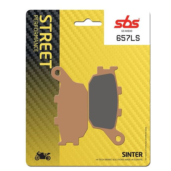 SBS 657LS Sinter Sintered Metal rear brake pads (Special ABS depending on model)Ref: 657LS / 657040