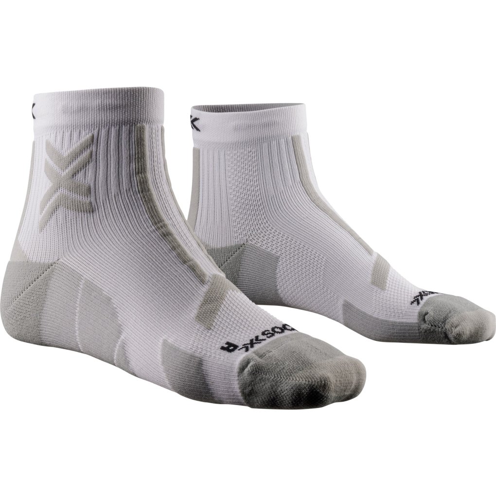 X-Socks Trail Run Discover Ankle Socks Men - arctic white/pearl grey