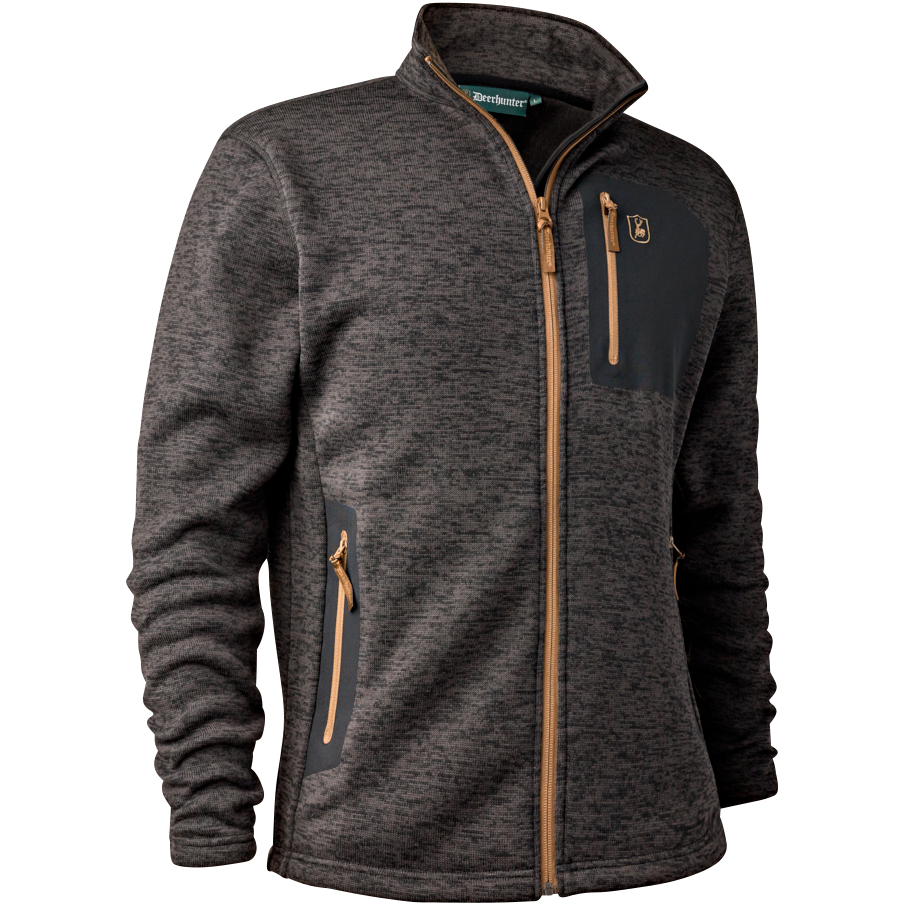 Deerhunter Sarek Cardigan Men (Dark Grey Melange)