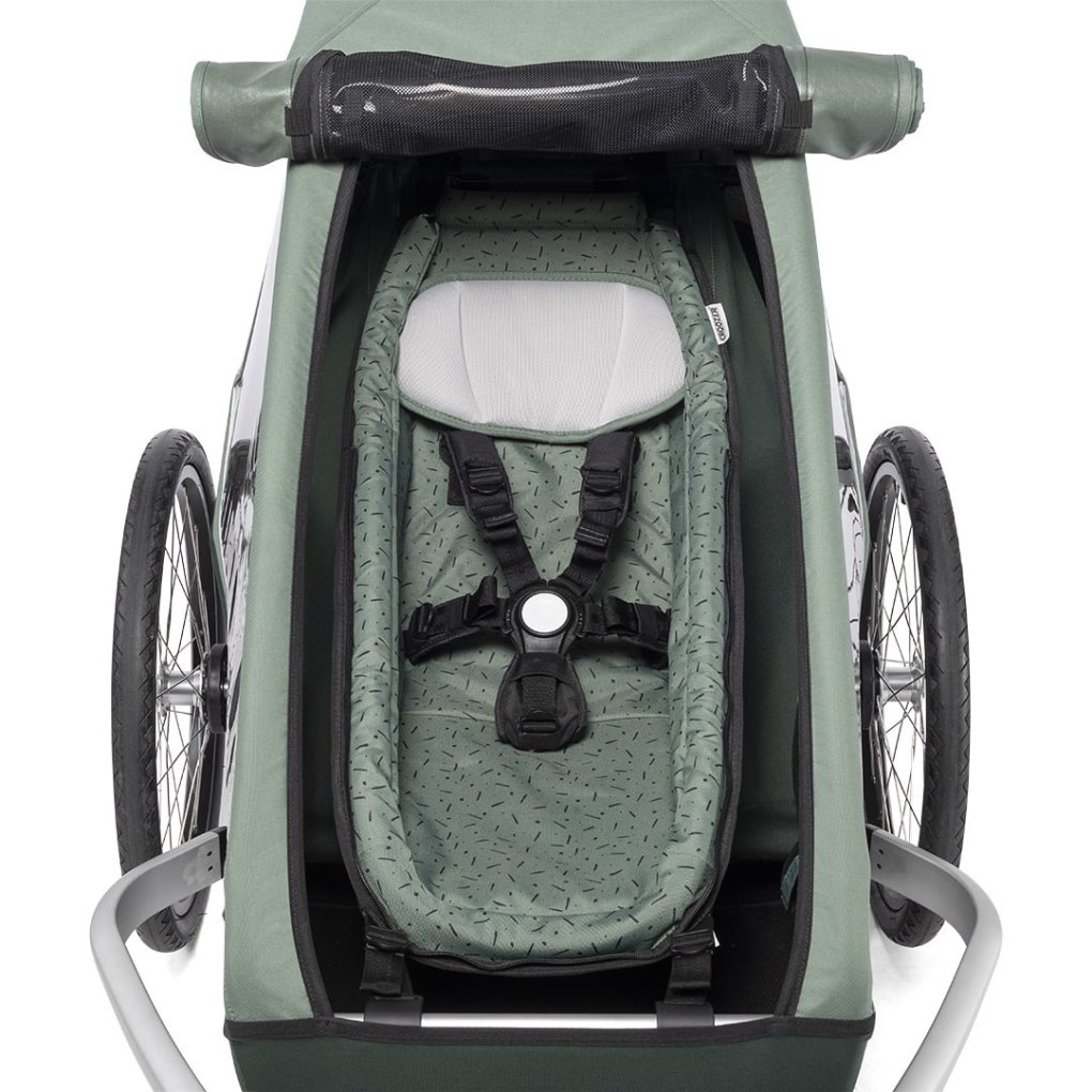 Croozer Baby Seat for Kid Bike Trailer from Model Year 2014 - berry/collection