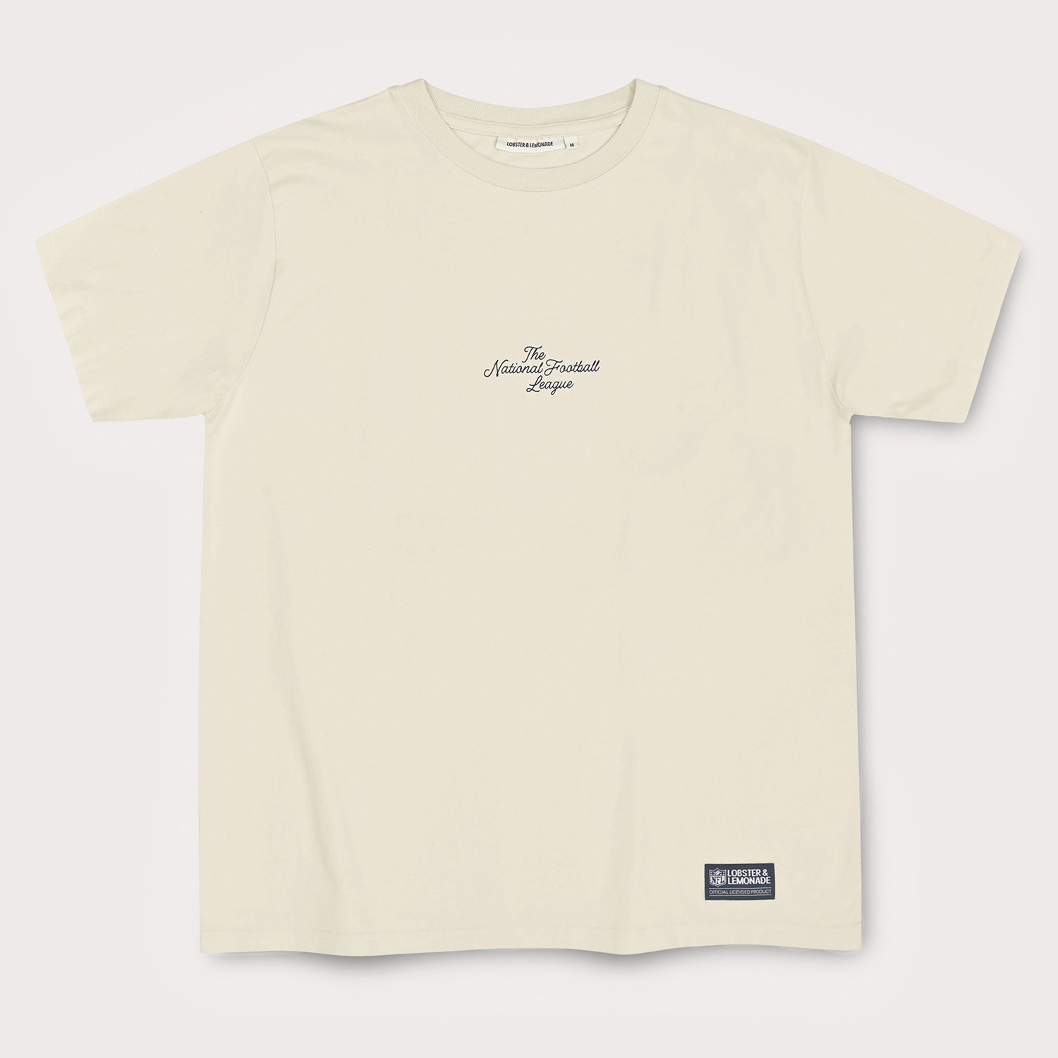 NFL Print L&L Core '89 Band T-Shirt Cream