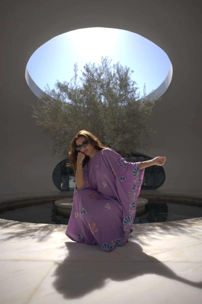 لؤلؤ Lolu Purple Kaftan