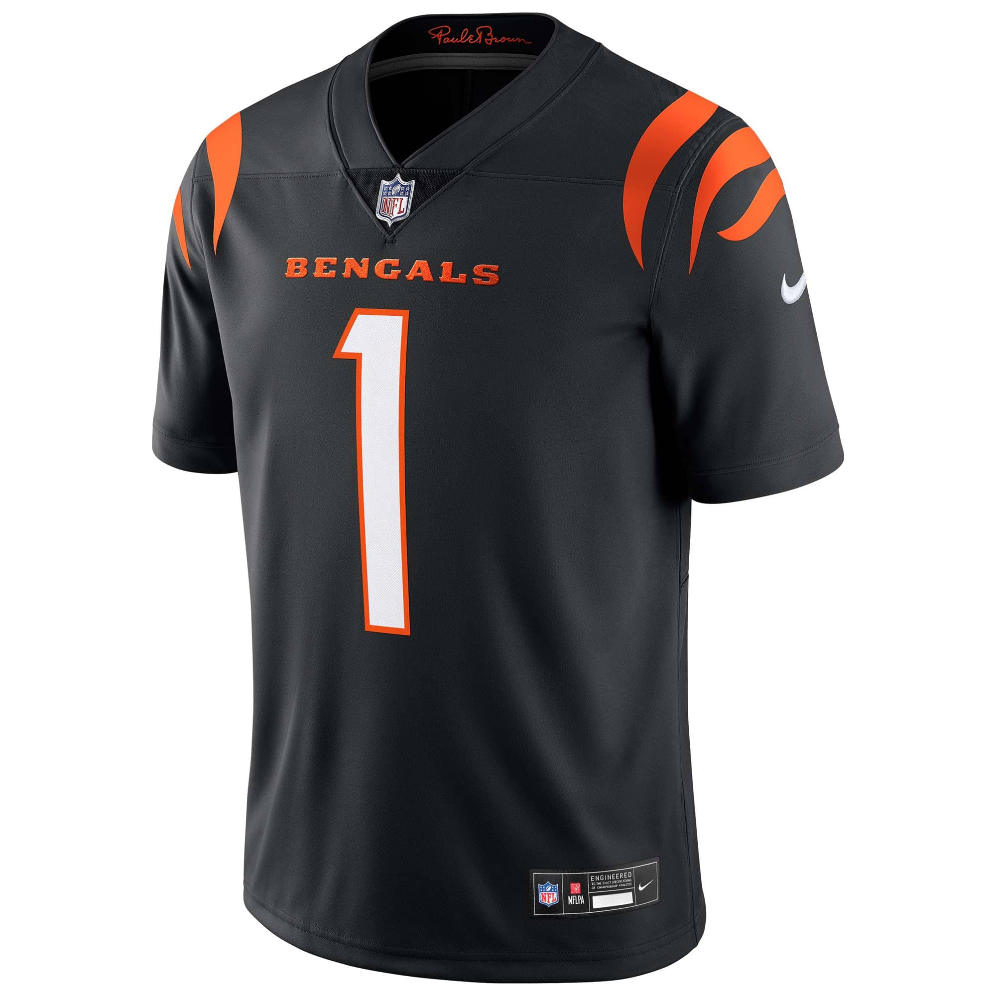 Ja'Marr Chase #1 Cincinnati Bengals Nike Vapor Untouchable Limited NFL Jersey Black