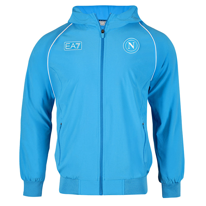 SSC Napoli Polystretch Hooded Sweatshirt Sky Blue 2025/2026