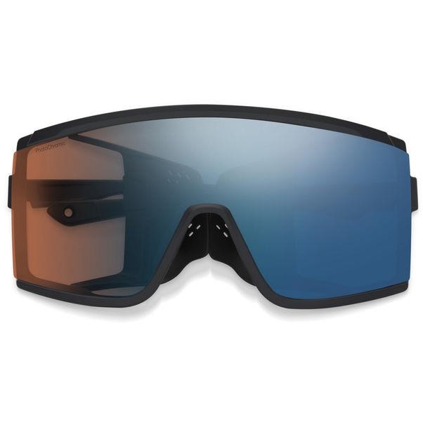 Smith Pursuit ChromaPop Glacier Photochromic Glasses - Matte Black - Copper To Gray With Blue Mirror | Clear