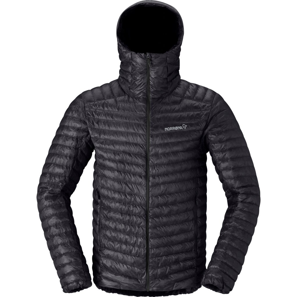 Norrona trollveggen down800 Super Light Hood Jacket Men - Caviar Black
