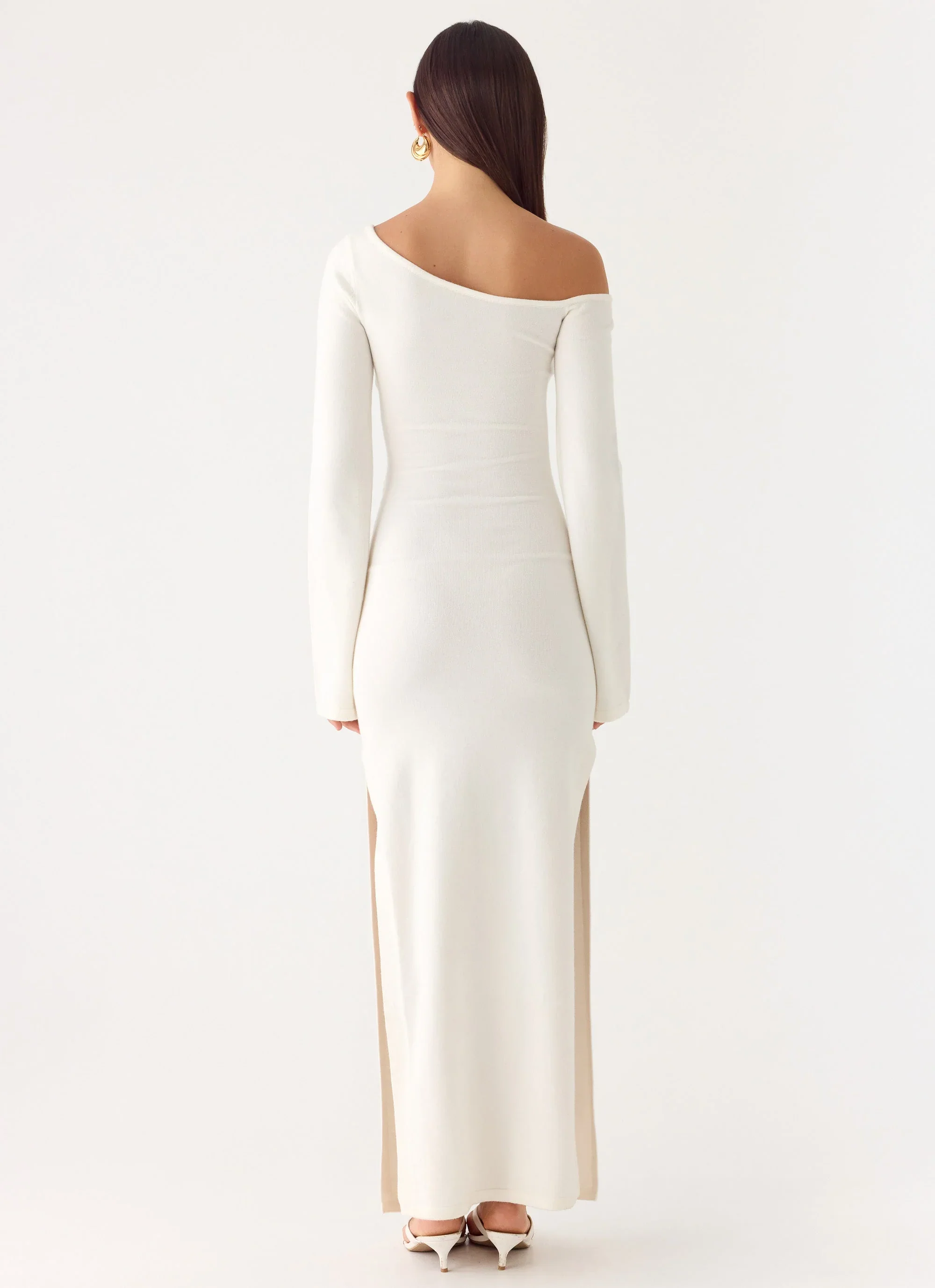 Kova Knit Maxi Dress - White