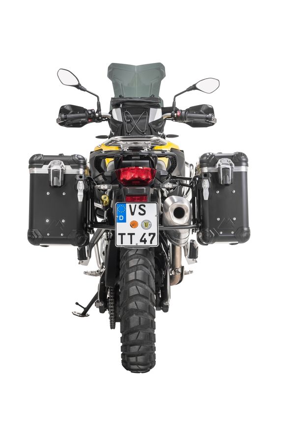 Touratech suitcase Complete kit ZEGA Evo 31/38 - Black support included - Black anodizedRef: Trt01602A / 01-082-6882-0