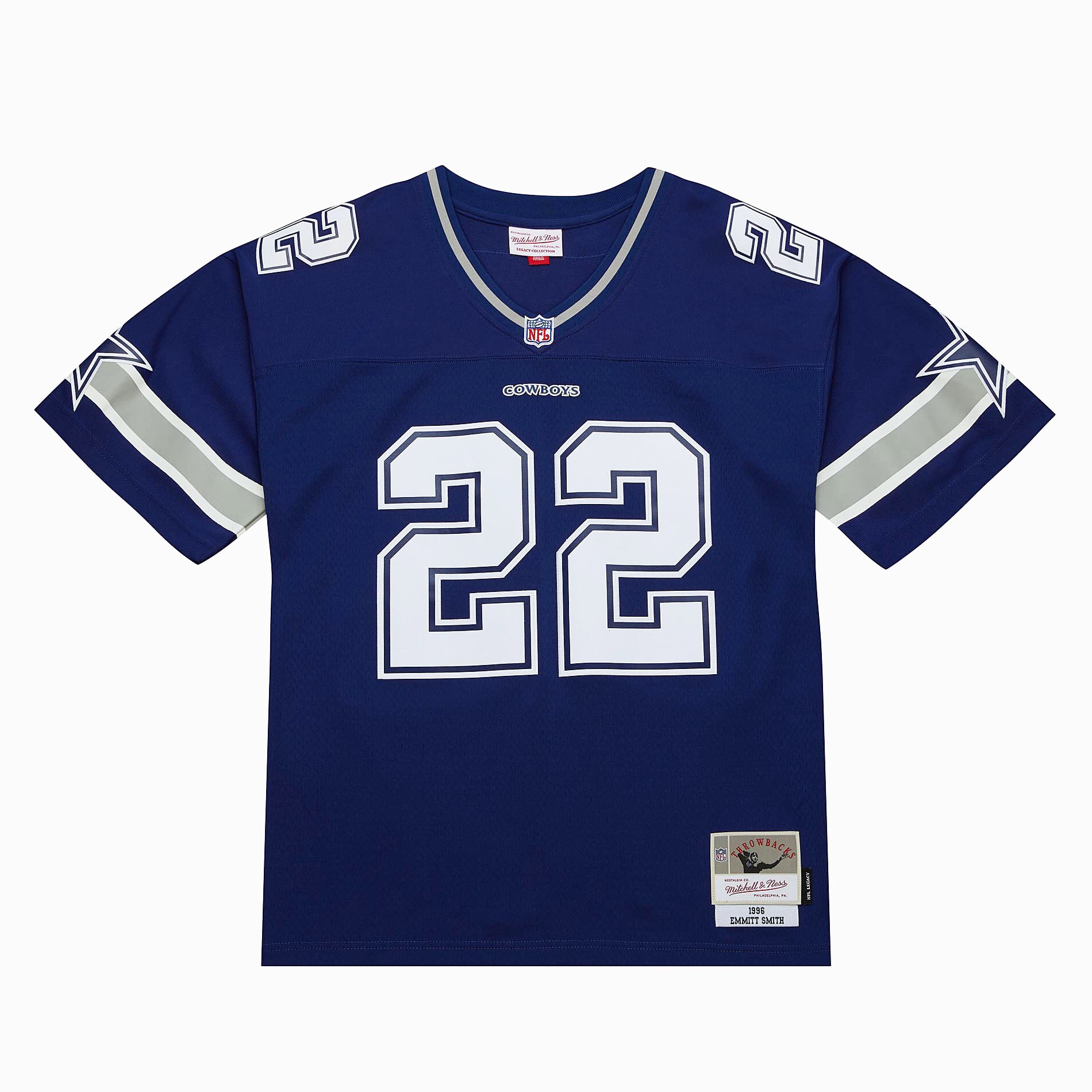 Emmitt Smith #22 Dallas Cowboys 1996 Legacy Throwback NFL Jersey Navy
