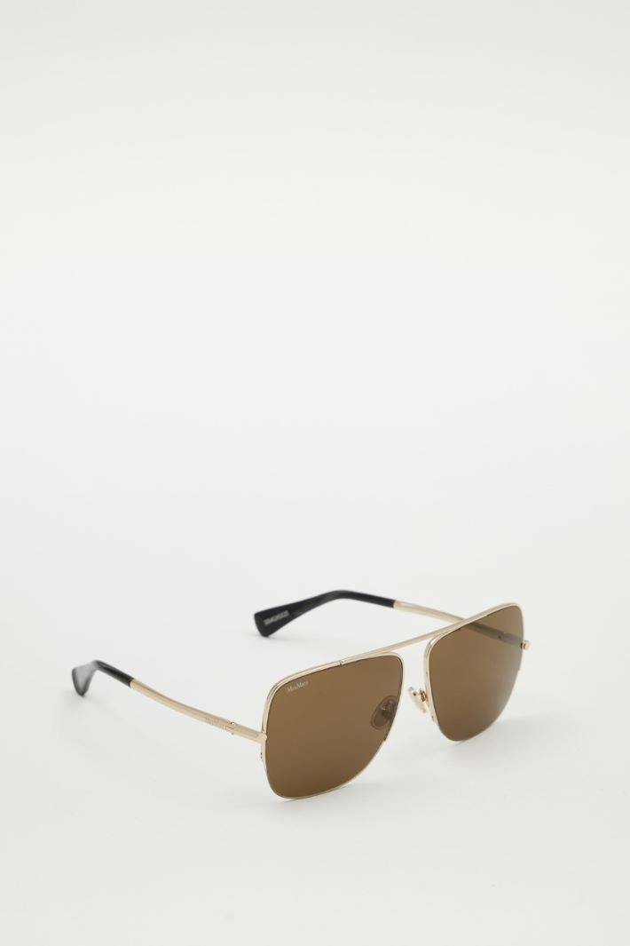 Metal aviator sunglasses - OLIVE