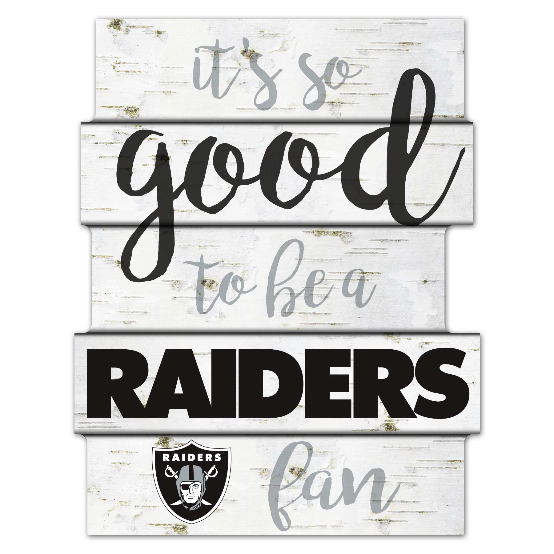 Las Vegas Raiders Birchwood NFL Wood Sign