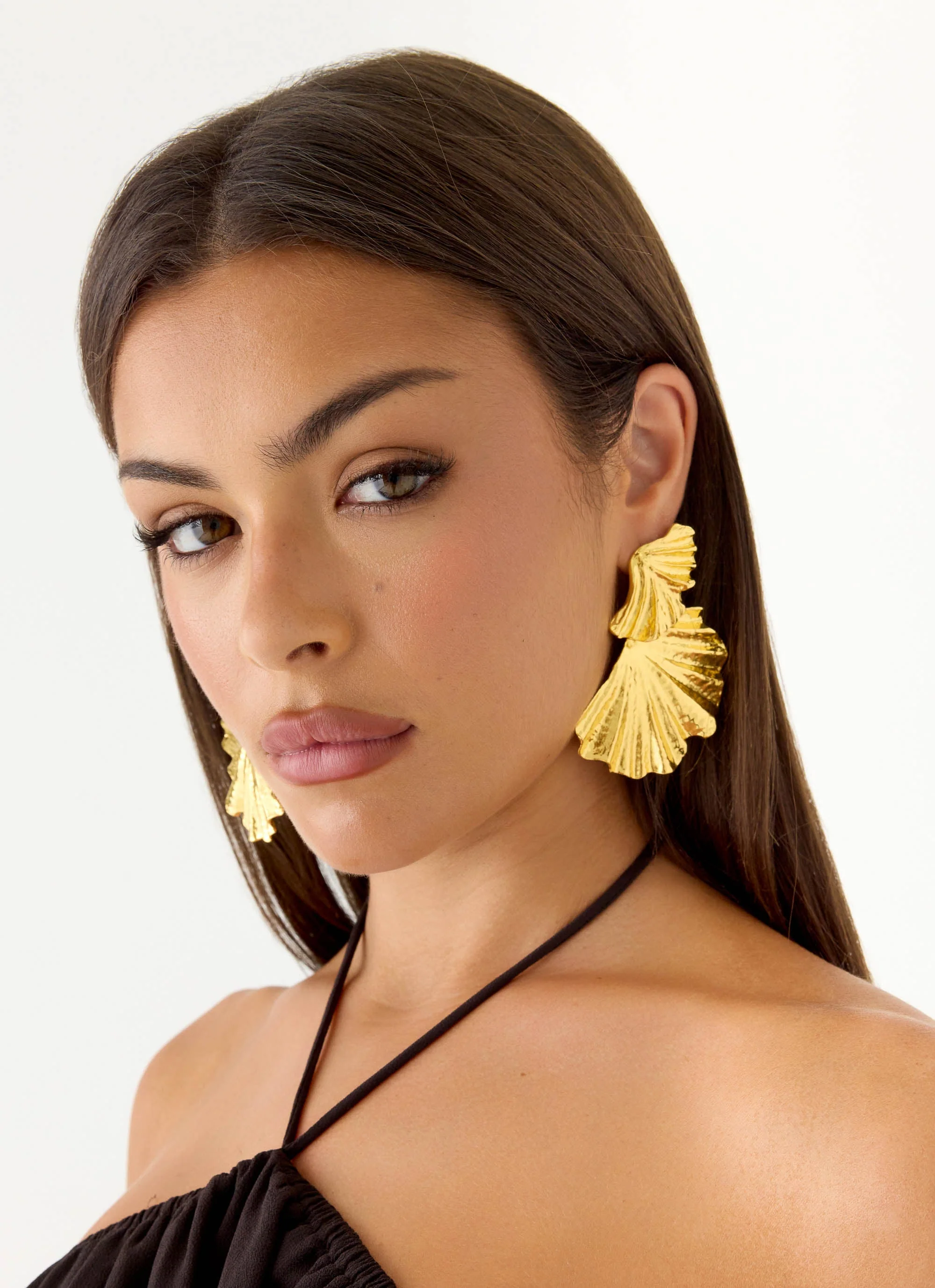Spring Whisper Earrings - Gold