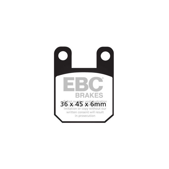 EBC Organic Front/Rear Brake Pads (Depending on Model)Ref: FA115