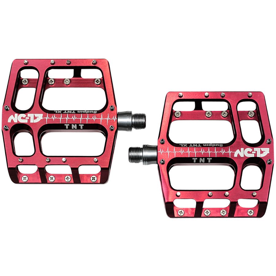 NC-17 Sudpin IV XL TNT Platform Pedal - red