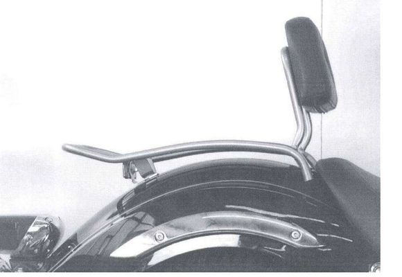 Hepco & Becker Solorack Luggage Rack with backsplash - chromeRef: Hbe05482A / 611413 00 02