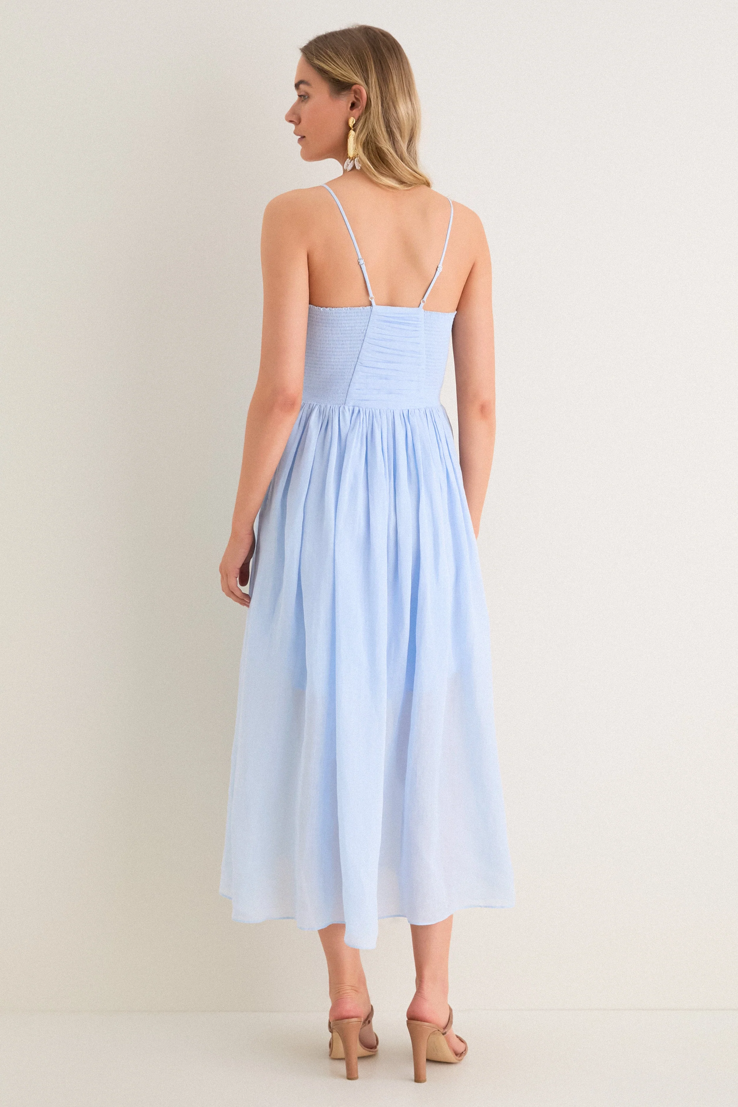 Sky Blue Rumi Midi Dress