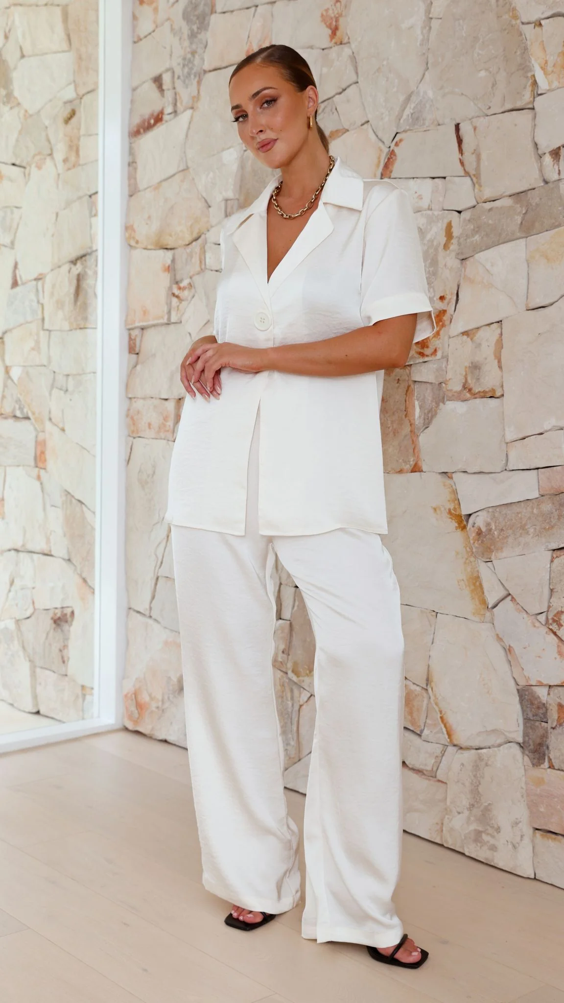 Imogen Button Shirt - Cream