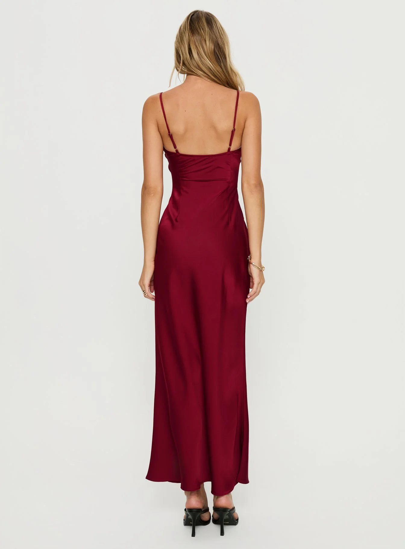 Engracia Sequin Maxi Dress Burgundy