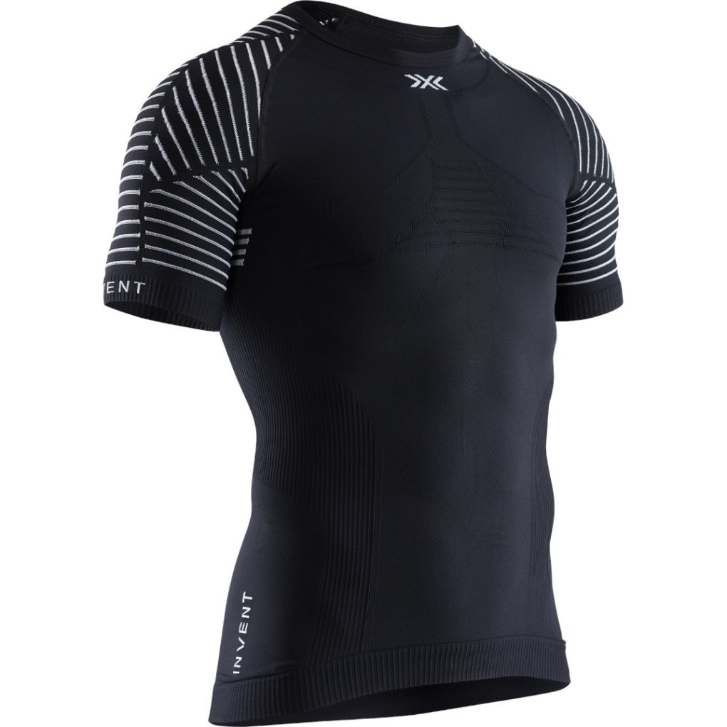 X-Bionic Invent 4.0 LT Round Neck Short Sleeves Shirt Men - opal black/arctic white