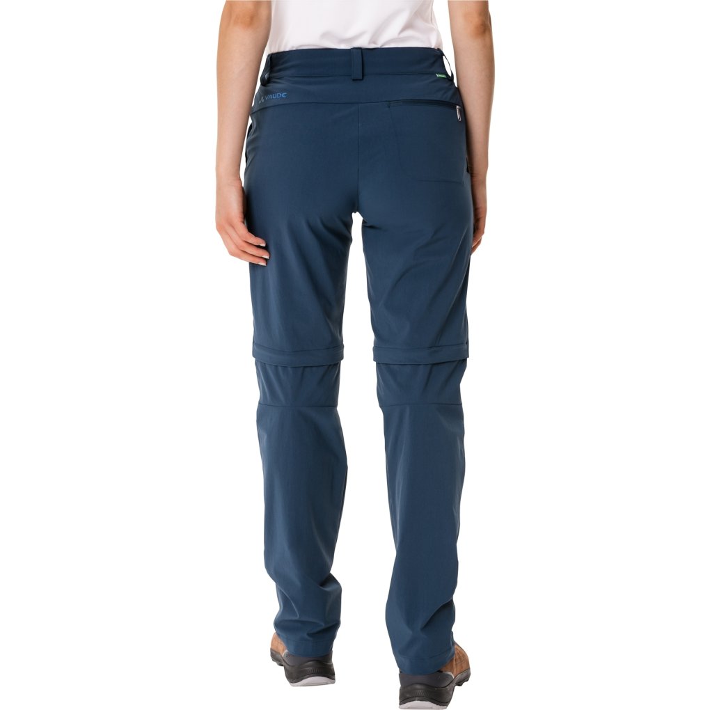 Vaude Farley Stretch Zip-Off Pants II Women - Regular - dark sea