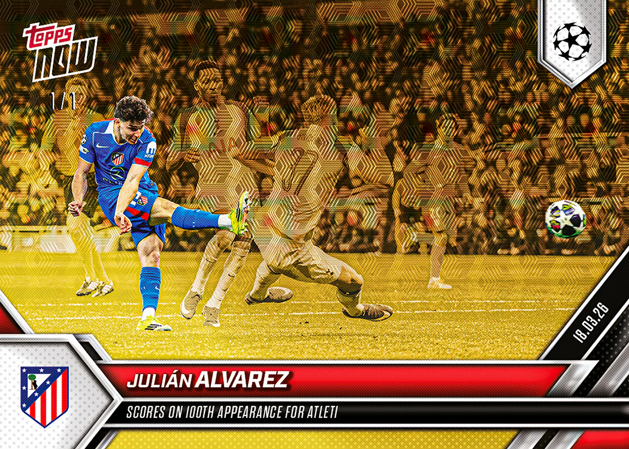 Julián Alvarez - 2025-26 UCL Topps NOW® - Card 115