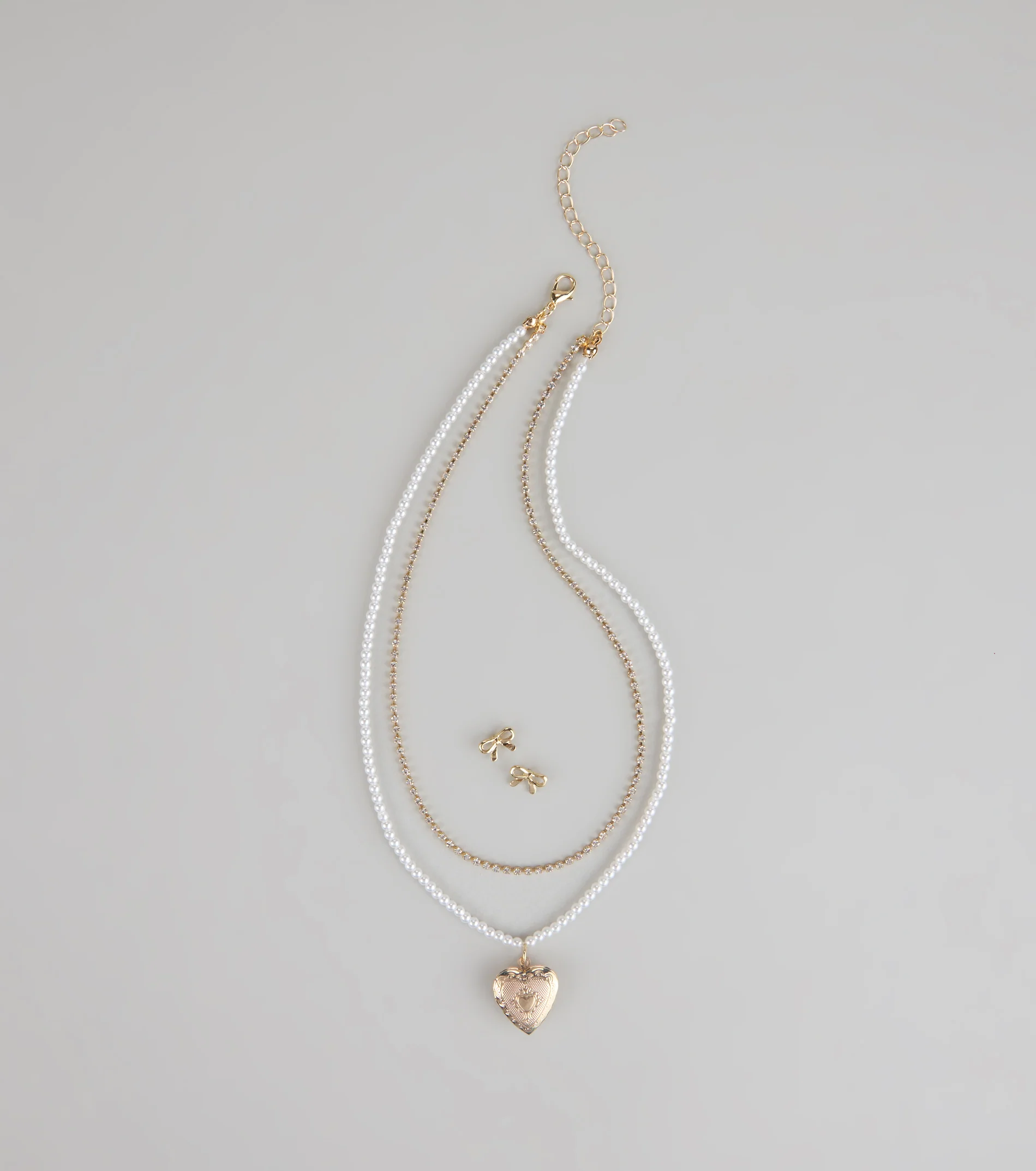 Sweetheart Vibes Necklace And Earrings Set