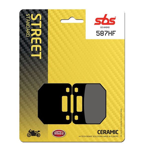 SBS 587HF Organic Front Brake PadsSUZUKI 125 RG 125 - 1985 - 1991Ref: 587HF / 587000