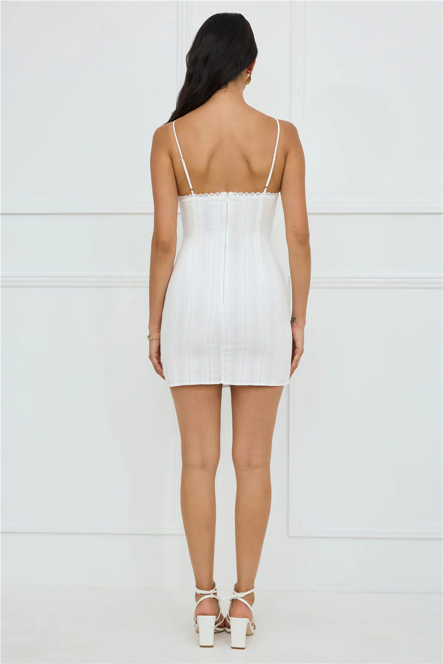 Simply Chic Mini Dress White