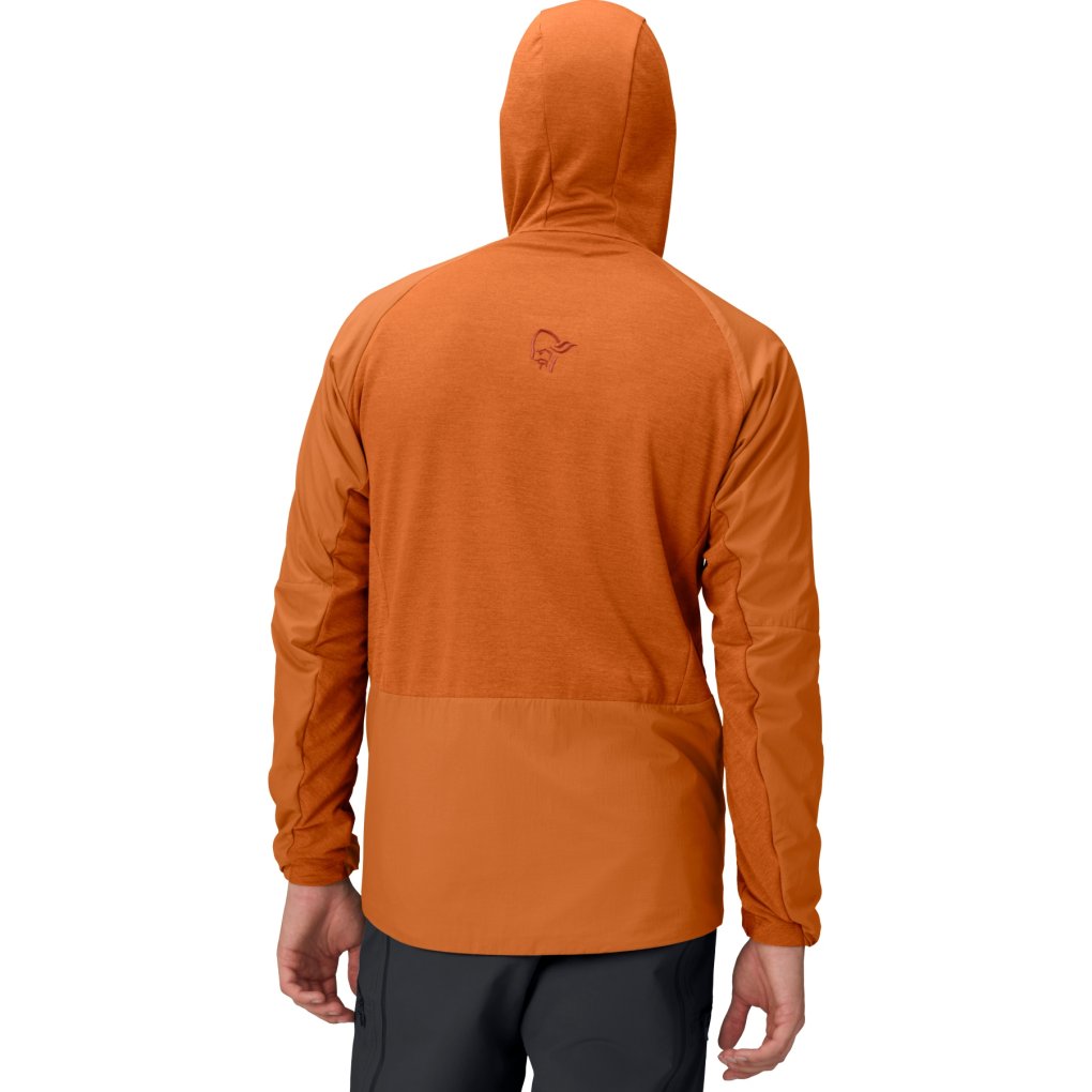 Norrona møre Octa Zip Hood Anorak Men - Gold Flame