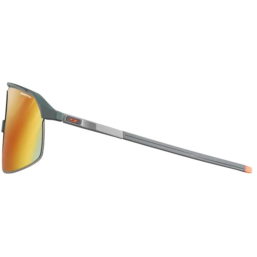 Julbo Density Sunglasses - Olive Green/Grey - Multilayer Red Reactive 1-3 Light Amplifier