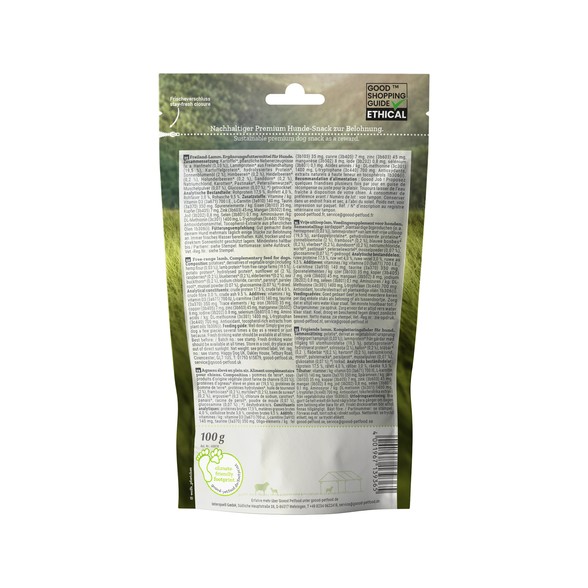 Goood Adult Soft Snack - Free Range Lamb - 100g