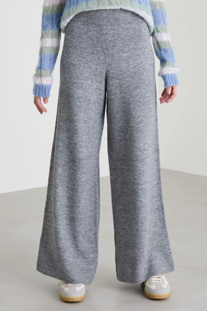 Knit trousers - GREY