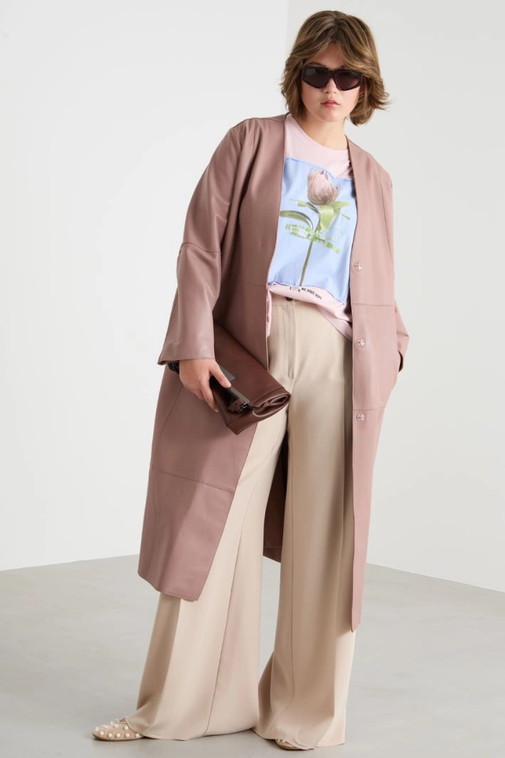 Belted duster coat - PINK