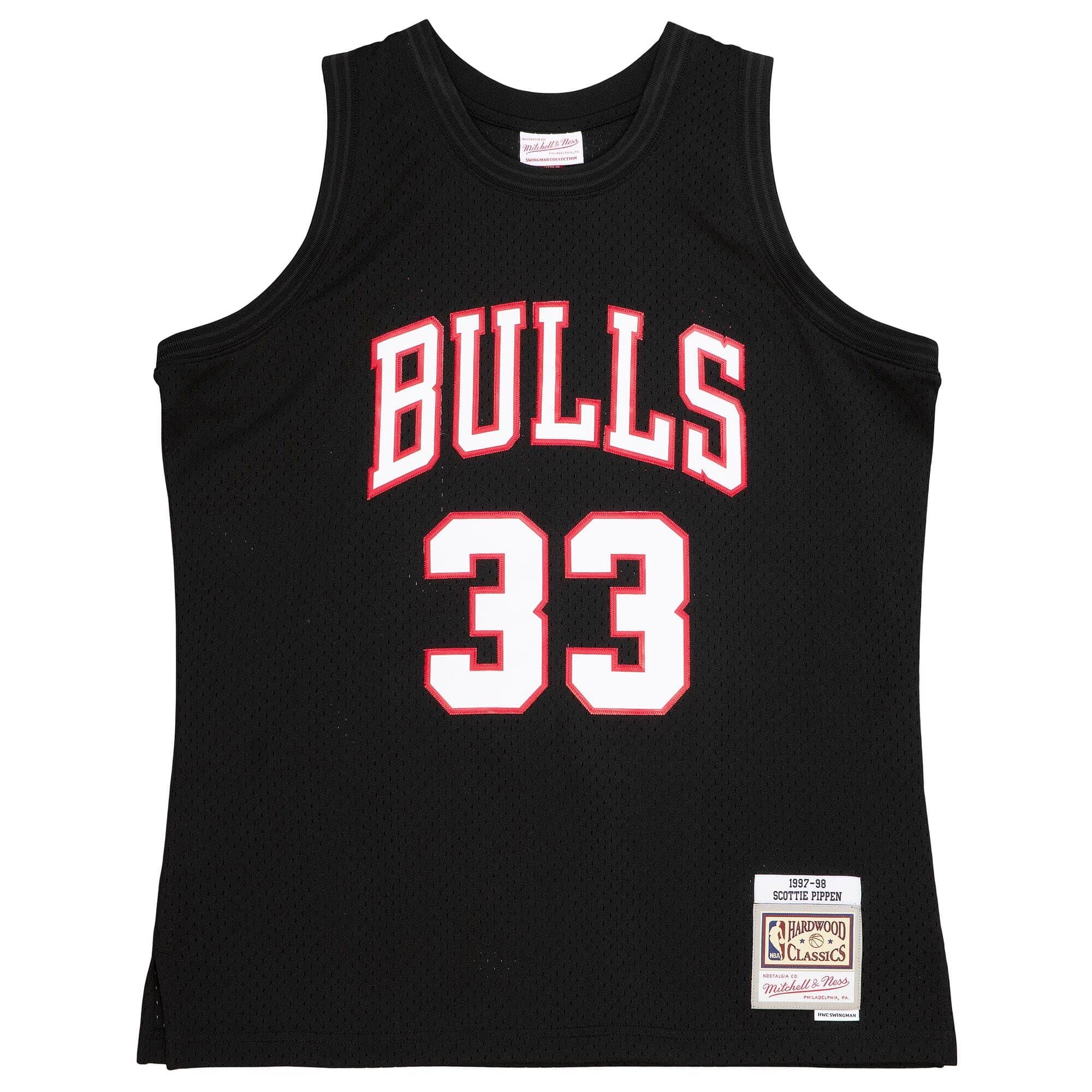 Scottie Pippen #33 Chicago Bulls Black Mitchell & Ness Swingman NBA Jersey