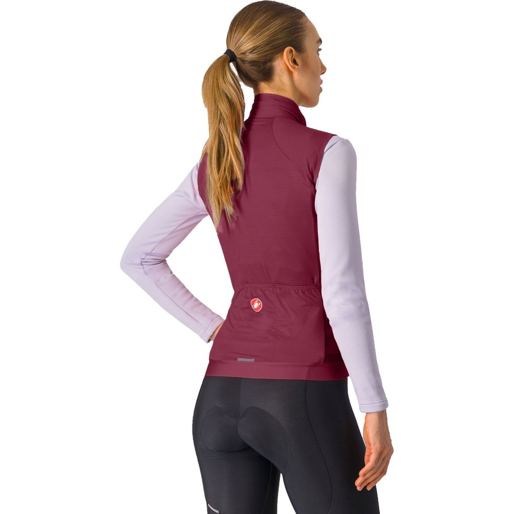 Castelli Espresso Vest Women - deep bordeaux 625